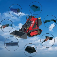 320 kg-os mini csúszókormányos rakodó